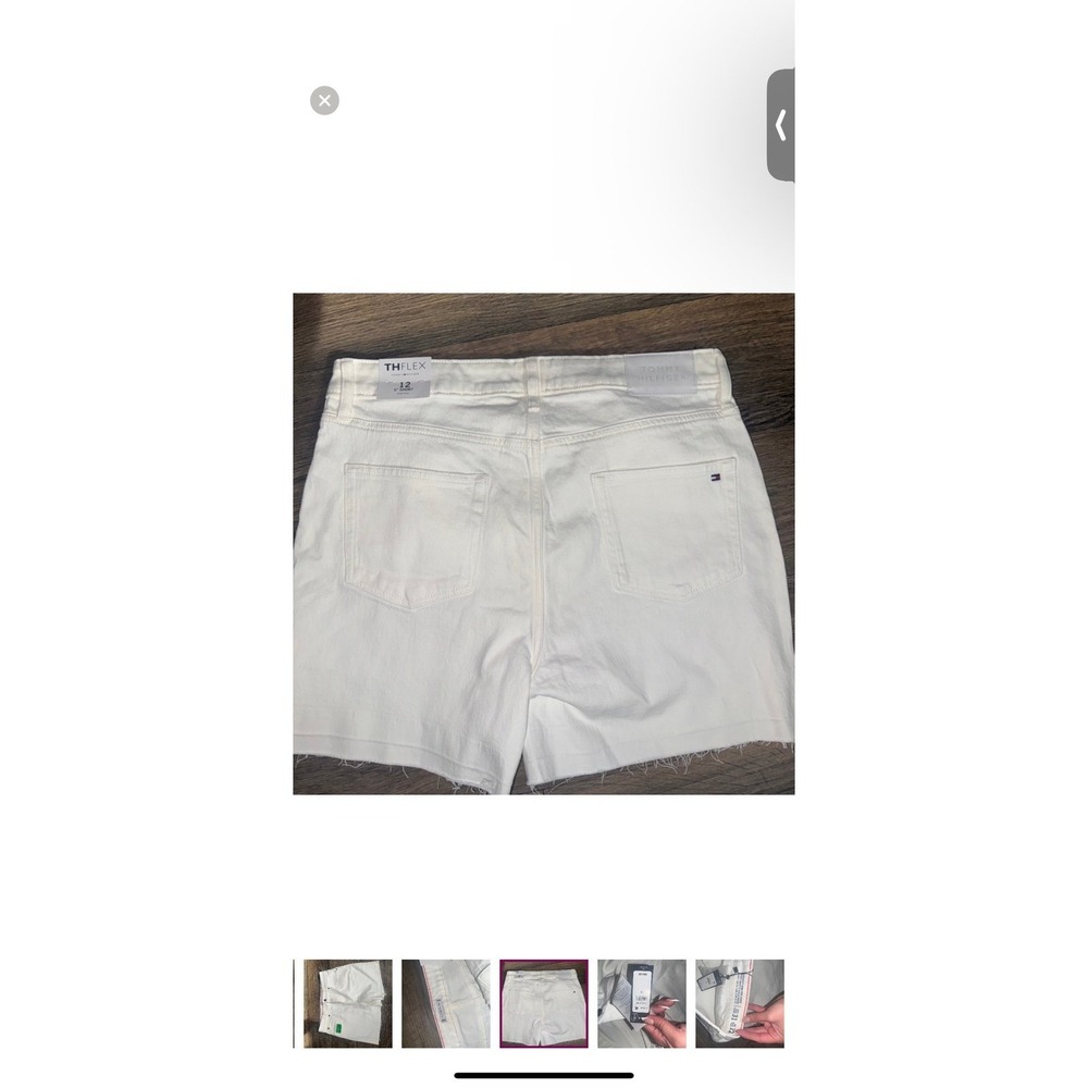 Tommy Hilfiger white Jean shorts size 12 - Picture 2 of 6